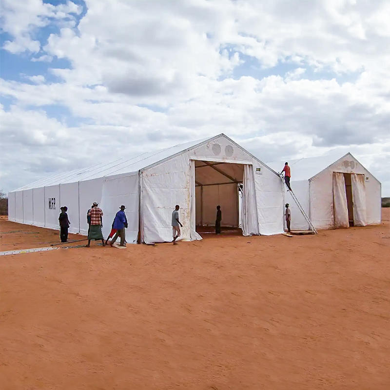 Bộ lưu trữ di động dạng lều 10x24m chống tia cực tím tiêu chuẩn IFRC/ICRC/WFP/IOM (MSU)