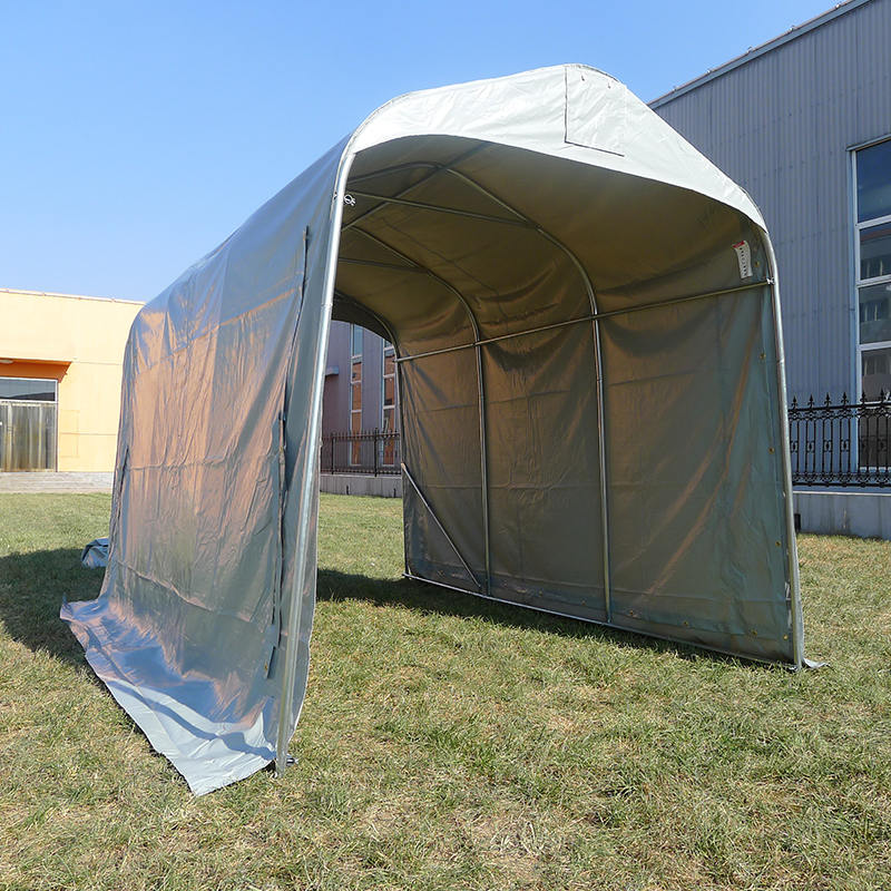 Lều lưu trữ di động nhà để xe tạm thời PVC 2,44x3,66(8