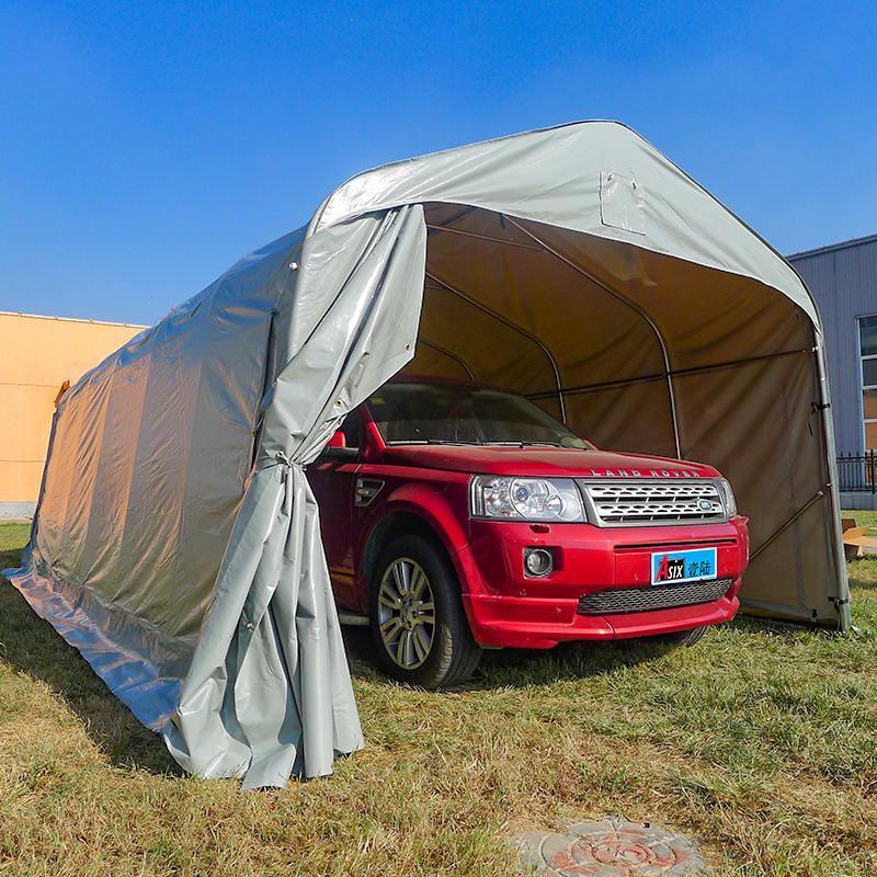 Mái che lưu trữ mái che ô tô ngoài trời bằng nhựa PVC màu xám 3,66x7,32m (12 