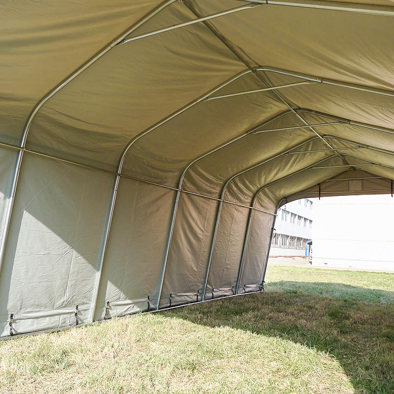 Mái che lưu trữ mái che ô tô ngoài trời bằng nhựa PVC màu xám 3,66x7,32m (12 