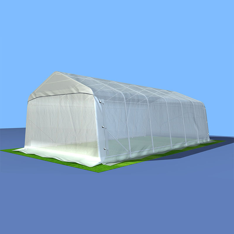 Mái che lưu trữ mái che ô tô ngoài trời bằng nhựa PVC màu xám 3,66x7,32m (12 