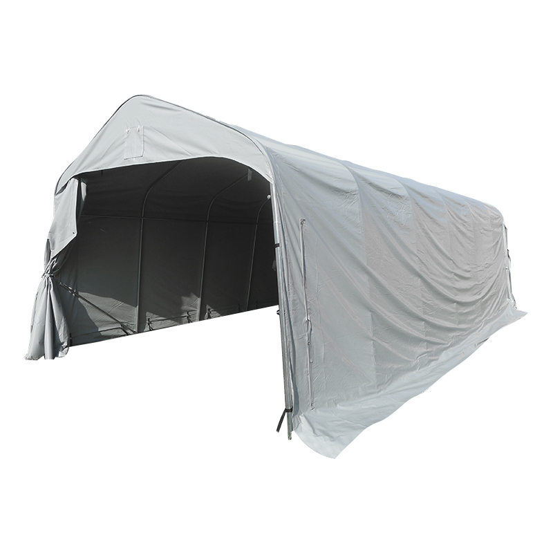 Mái che lưu trữ mái che ô tô ngoài trời bằng nhựa PVC màu xám 3,66x7,32m (12 