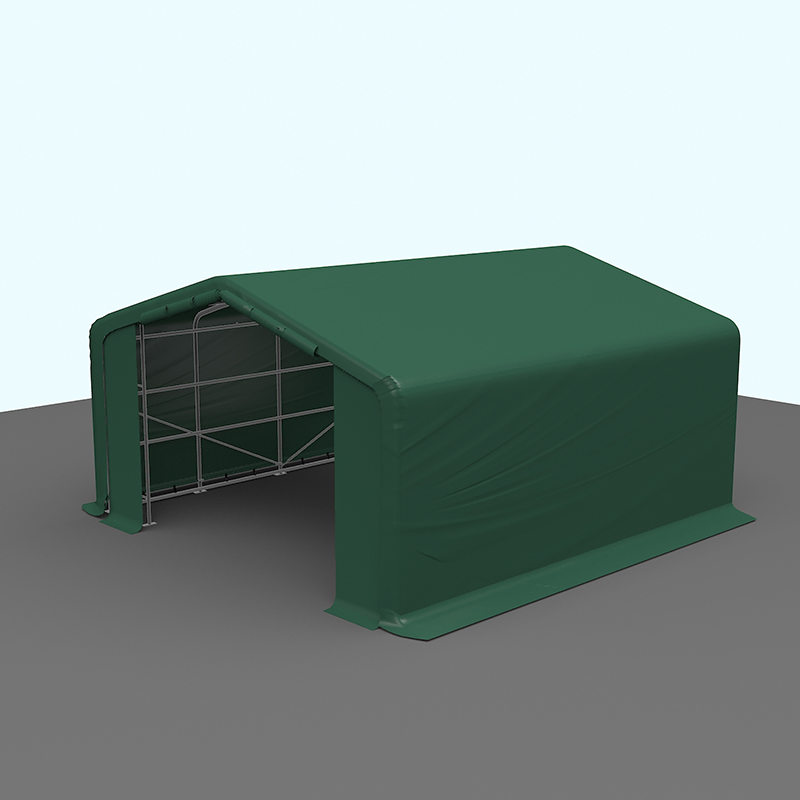 6X6 2,6m Chiều cao ngang Khung thép mạ kẽm hoàn toàn Nhà kho tạm thời