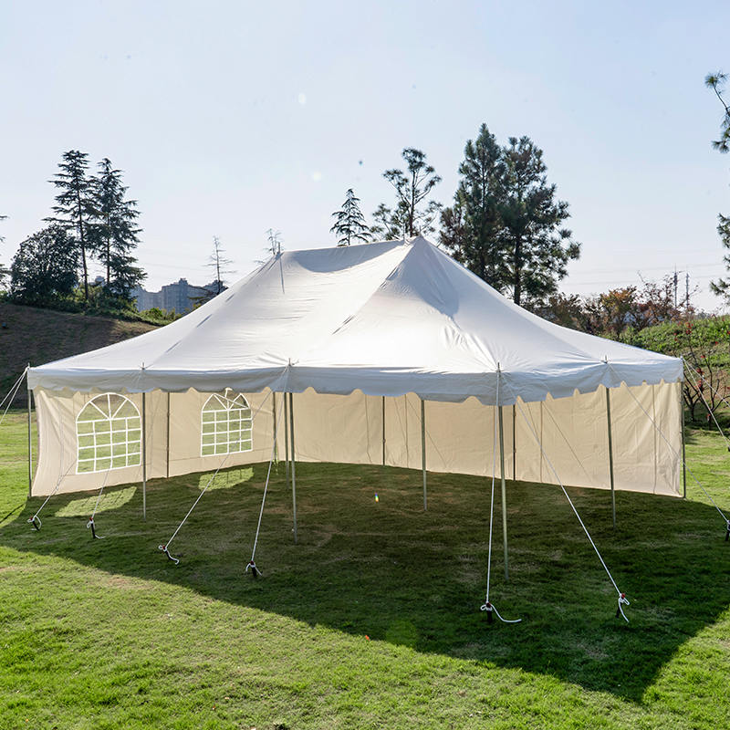 Lều cực tán trắng PVC 20 