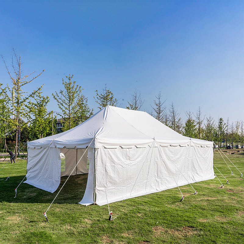 Lều cực tán trắng PVC 20 