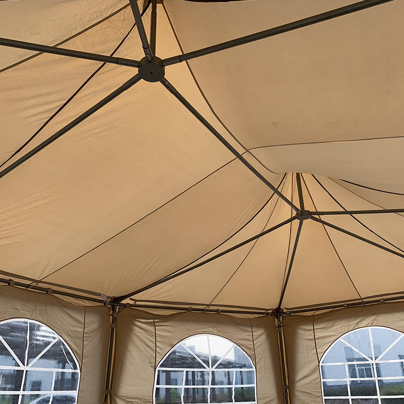 5x6,8m Chùa hình bát giác truyền thống Lều PVC chống thấm nước Lều Gazebo