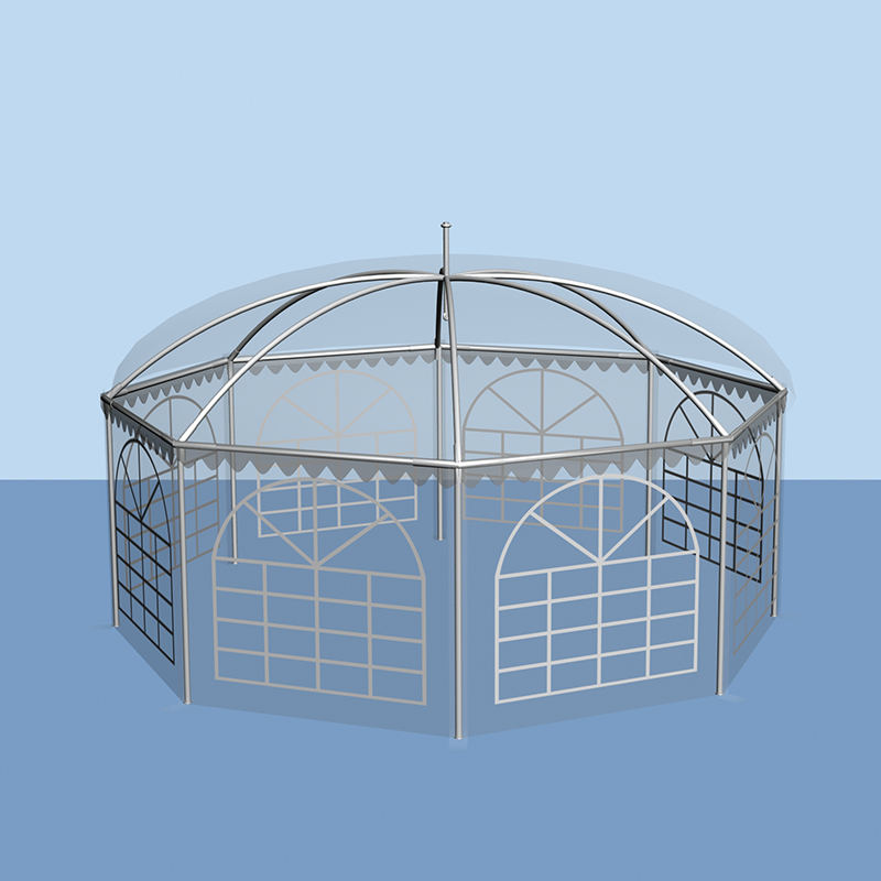 Chùa hình bát giác truyền thống 6x6m Gazebo Garden Marquee