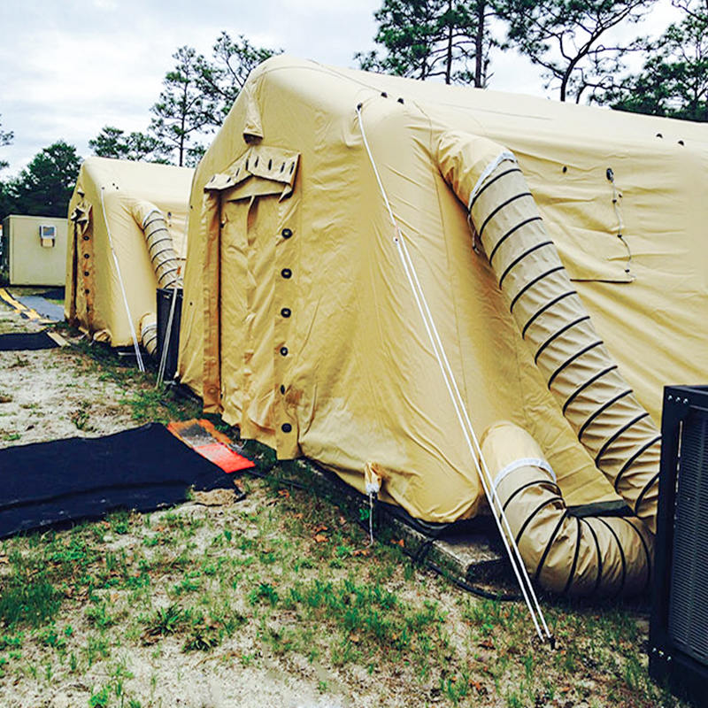 Lều bơm hơi triển khai nhanh trung bình đa năng 5,6x7,55m áp suất thấp