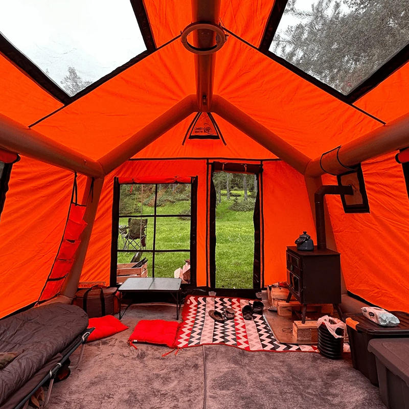 8-10 Người Lều cắm trại bơm hơi chống cháy và chống vi khuẩn bốn mùa quyến rũ