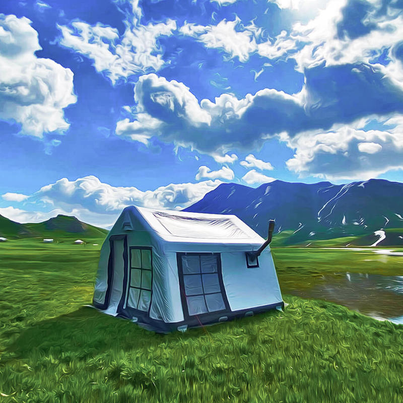 Lều cắm trại bơm hơi toàn cảnh bốn mùa 8-10 người