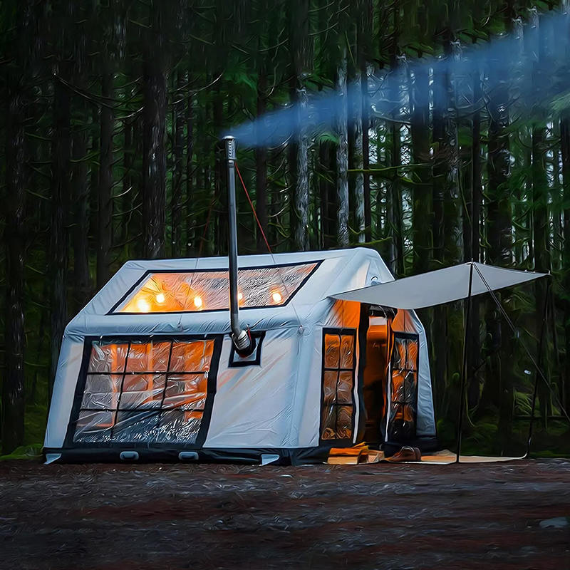 Lều cắm trại bơm hơi toàn cảnh bốn mùa 8-10 người