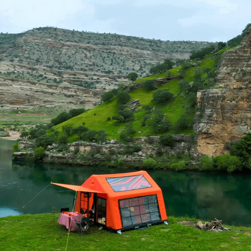 Lều cắm trại bơm hơi toàn cảnh bốn mùa 8-10 người