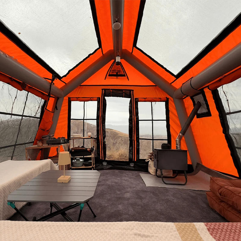 Lều cắm trại bơm hơi toàn cảnh bốn mùa 8-10 người