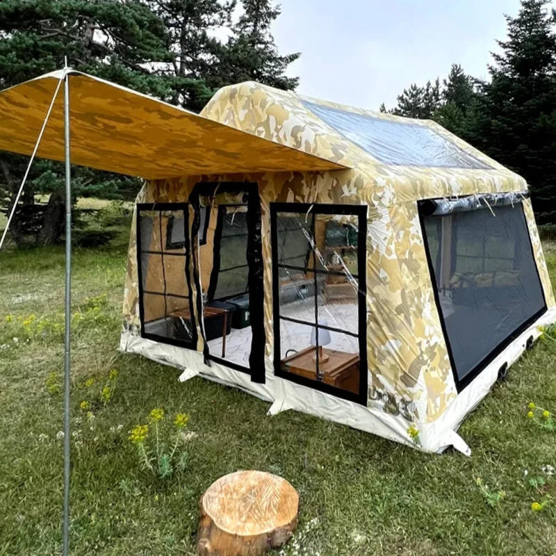 Lều cắm trại bơm hơi toàn cảnh bốn mùa 8-10 người