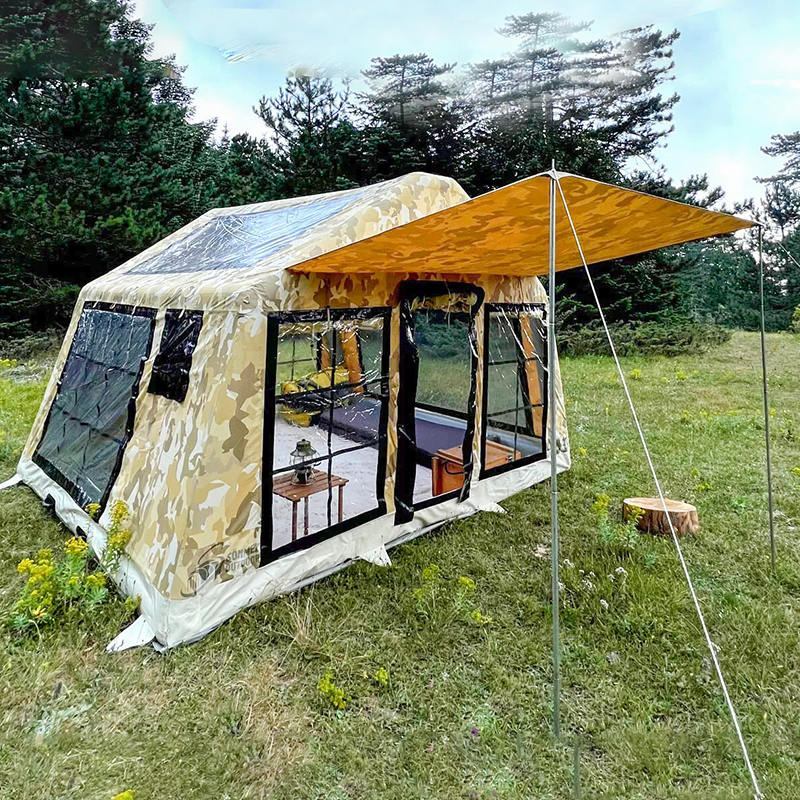 Lều cắm trại bơm hơi toàn cảnh bốn mùa 8-10 người