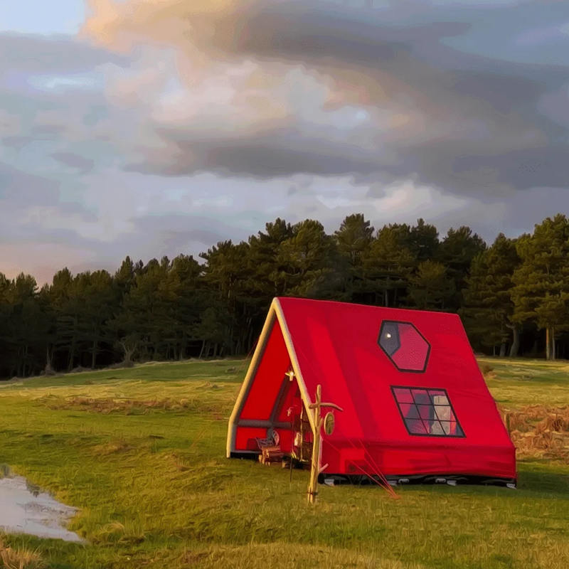 Lều bơm hơi chống nước 8-10 người bốn mùa để cắm trại