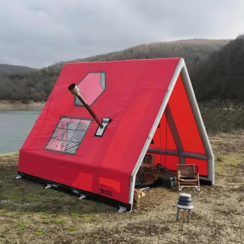 Lều bơm hơi chống nước 8-10 người bốn mùa để cắm trại