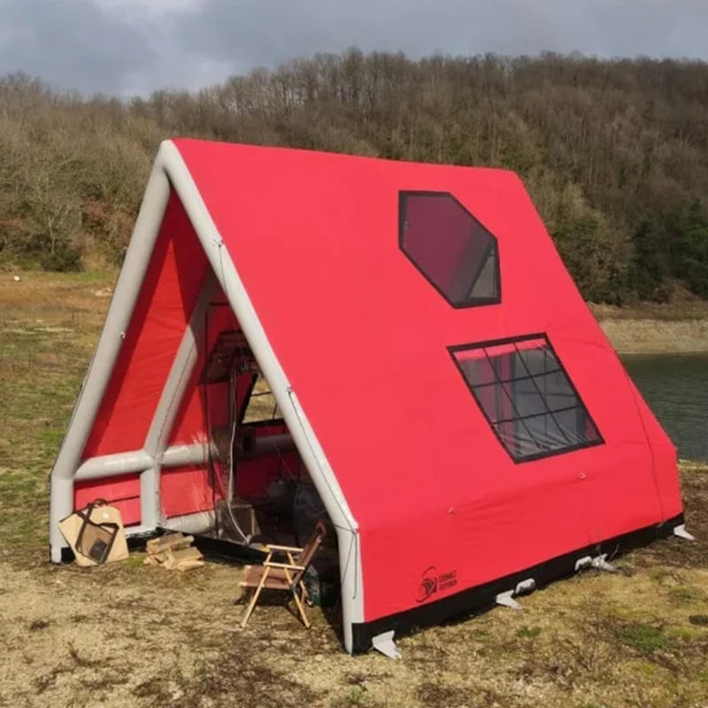 Lều bơm hơi chống nước 8-10 người bốn mùa để cắm trại